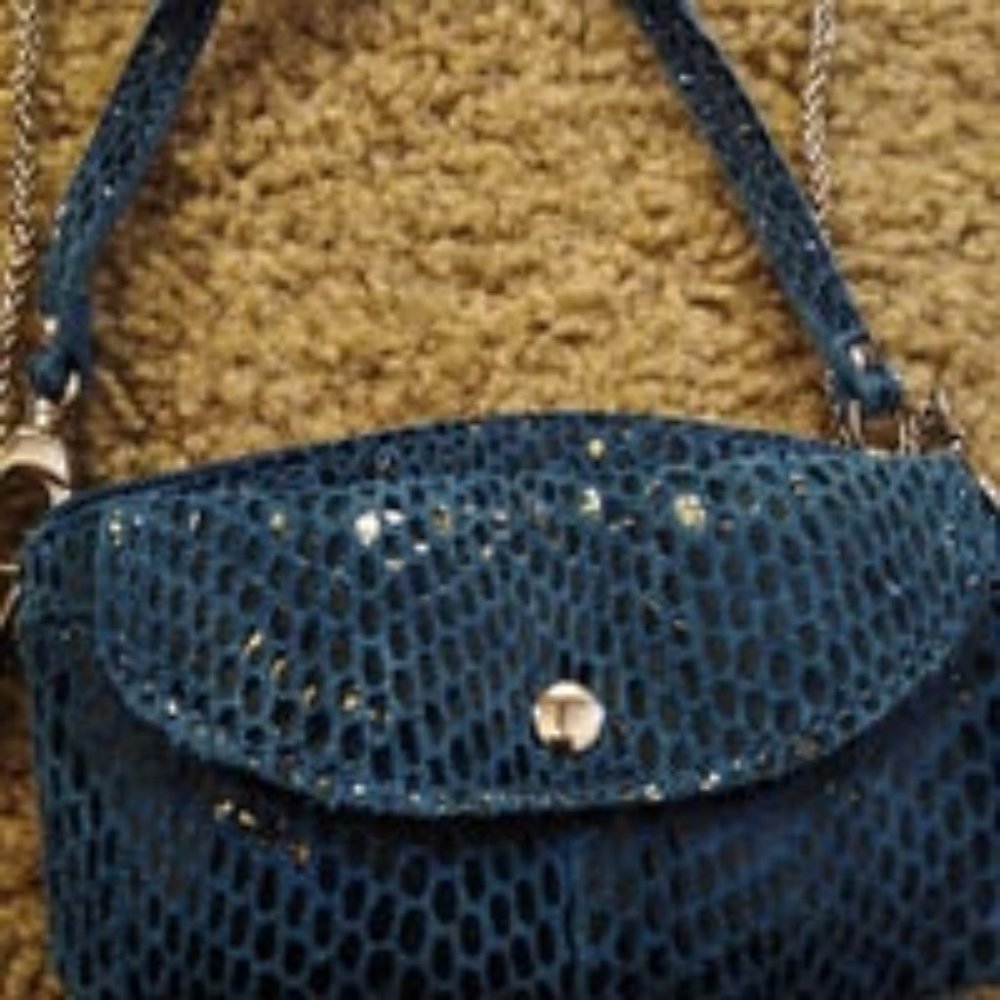 Sorial leather mini wristlet/crossbody